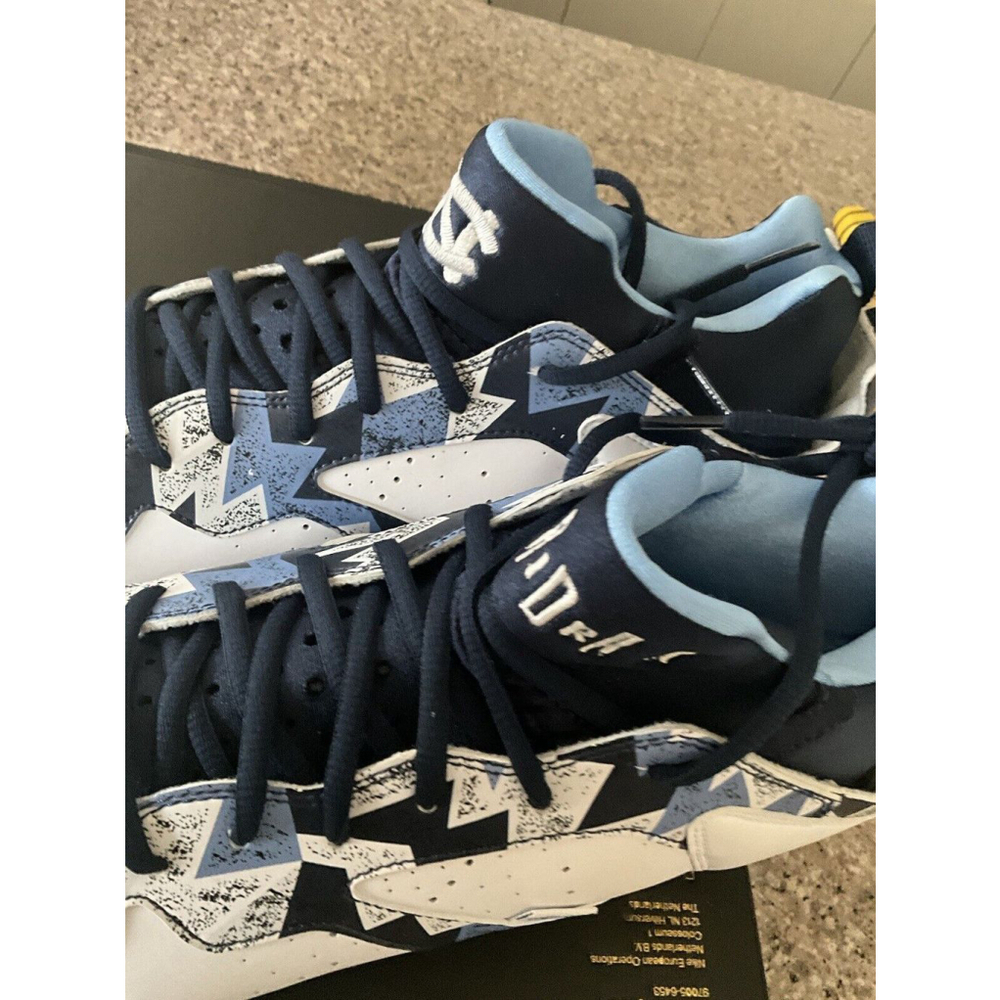 Nike Jordan 7 Low Vapor Edge UNC Player Exclusive Football Cleats Mens‎ Size 12 - Picture 3 of 16